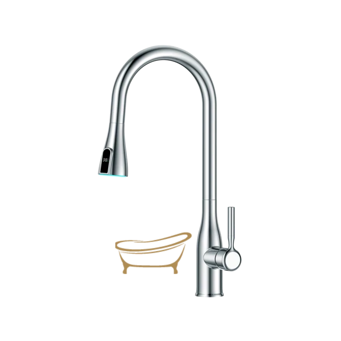 ברז מטבח נשלף 2 מצבי זרימה נורת לד