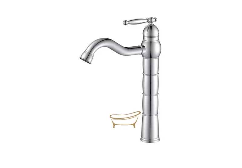 ברז אמבט ניקל מבריק 3132