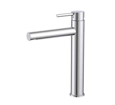 ברז אמבטיה גבוה לכיור מונח בעל פיה קבועה 4006 ניקל מבריק