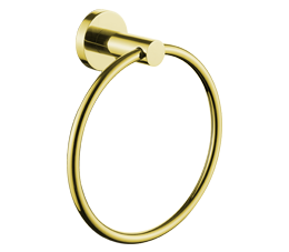 מתלה טבעת למגבת פנים ROUND זהב מט - אבנר''ס