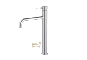 ברז גבוה לכיור מונח ניקל מבריק 1201